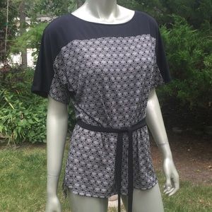 Calvin Klein blouse w belt S